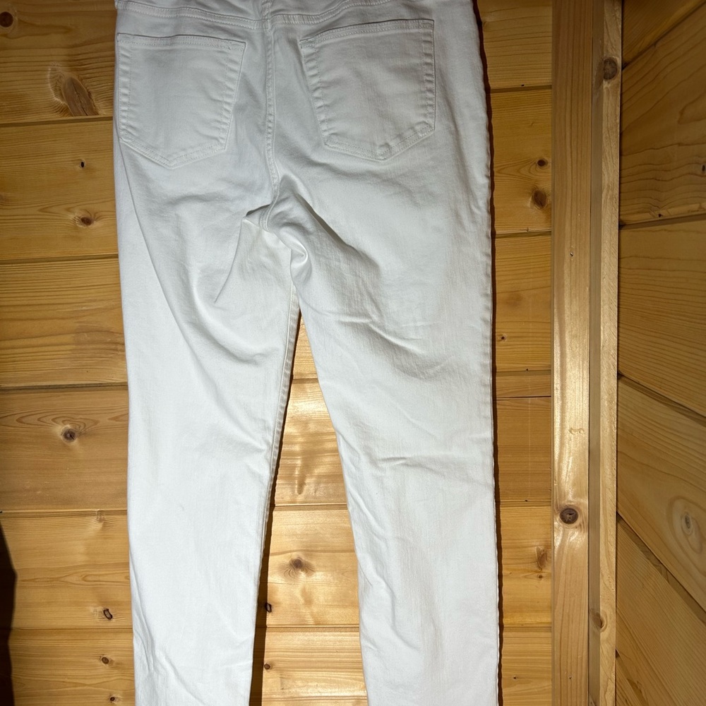 Women’s straight leg white denim jeans 12 - Picture 4 of 4
